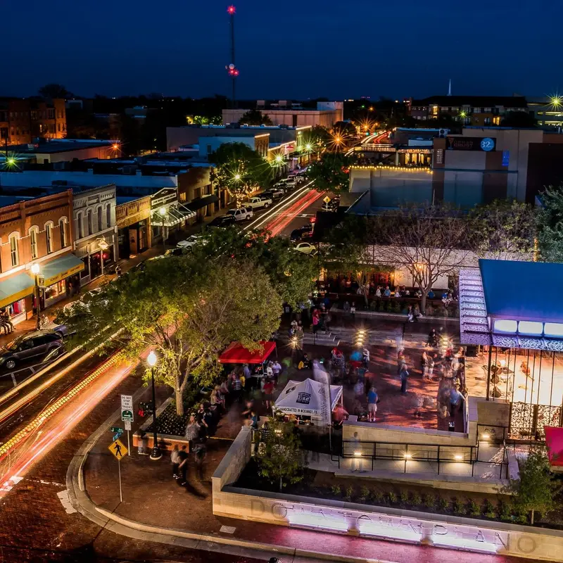 Historic downtown Plano and McCall Plaza.